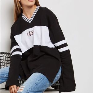 ISO Lazy oaf athletic varsity jersey